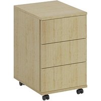fm home office Rollcontainer akazie 3 Auszüge 40,0 x 48,0 x 63,0 cm von fm
