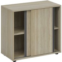 fm Schiebetürenschrank home office, 4260672333202 eiche 1 Fachboden 80,0 x 40,0 x 73,4 cm von fm