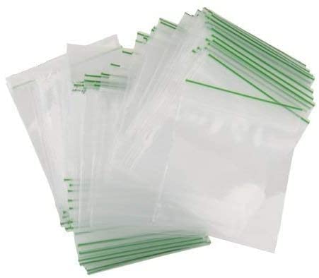 FOGG Supplies Druckverschlussbeutel, 40 x 40 mm, wiederverwendbar, starker Reißverschluss, klein, transparent, wiederverschließbar, Polyethylen-Verpackung für Lebensmittelaufbewahrung, Schmuck, 100 von fogg supplies