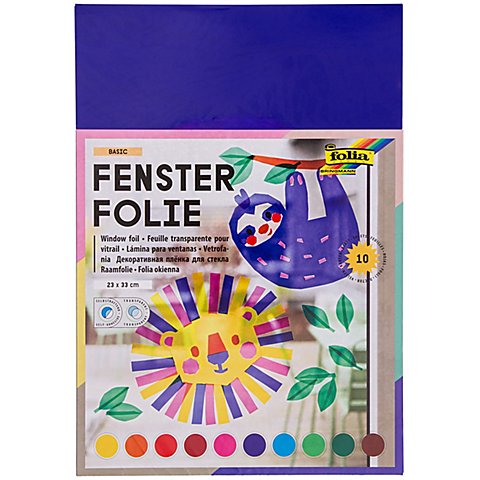Fensterfolie "Basic", 23 x 33 cm, 10 Blatt von folia (Bringmann)