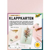 10 folia Faltkarten mit Briefumschlägen pastell DIN A6 pastell von folia