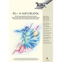 10 folia Zeichenblock für Öl- und Acrylfarben DIN A4 von folia