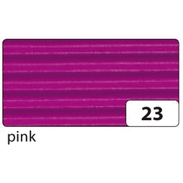 10 x Folia Bastelwellpappe - 50 x 70 cm pink von folia