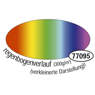 10 x Folia Fotokarton - 50 x 70 cm Regenbogen. von folia