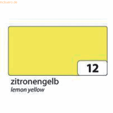 Folia Fotokarton 50x70cm 300g/qm zitronengelb Folia Fotokarton 50x70cm 300g/qm zitronengelb von folia