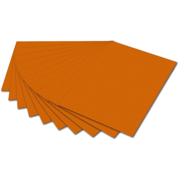 10 x Folia Tonpapier - 50 x 70 cm hellorange. 10 x Folia Tonpapier - 50 x 70 cm hellorange. von folia