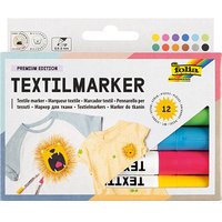 folia Textilmarker farbsortiert 1,0 - 5,0 mm, 12 St. folia Textilmarker farbsortiert 1,0 - 5,0 mm, 12 St. von folia