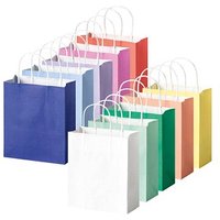 20 folia Papiertüten BASIC M je 2x blau, hellblau, flieder, rosa, rot, apricot, gelb, weiß, grün, mint 18,0 x 21,0 cm von folia