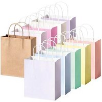 20 folia Papiertüten PASTELL M je 2x helllila, dunkellila, hellblau, mint, hellgelb, apricot, creme, natur, hellpink, pink 18,0 x 21,0 cm von folia