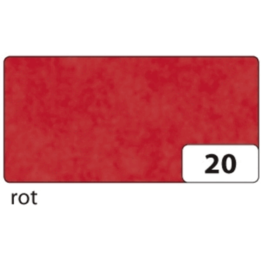 20 x Folia Transparentpapier - rot 70 cm x 100 cm 42 g/qm. von folia