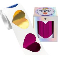 folia Aufkleber Hearts Herzen, pink/gold/blau, 48 St. folia Aufkleber Hearts Herzen, pink/gold/blau, 48 St. von folia