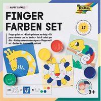 5 folia Happy Safari Fingerfarben farbsortiert 5 x 30,0 ml von folia