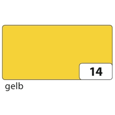 5 x Folia Transparentpapier - gelb 50,5 cm x 70 cm 115 g/qm von folia