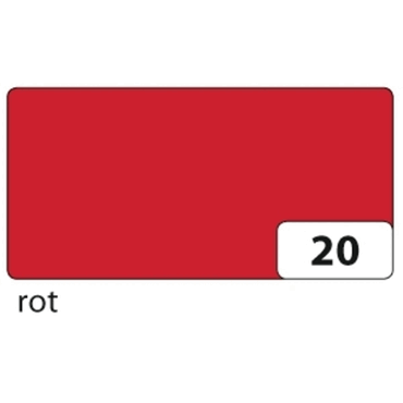 5 x Folia Transparentpapier - rot 50,5 cm x 70 cm 115 g/qm. von folia