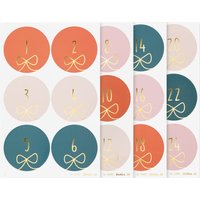 Adventskalendersticker "Round Bows" Adventskalendersticker "Round Bows" von folia