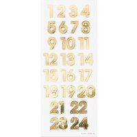 Adventskalenderzahlen - Gold Adventskalenderzahlen - Gold von folia