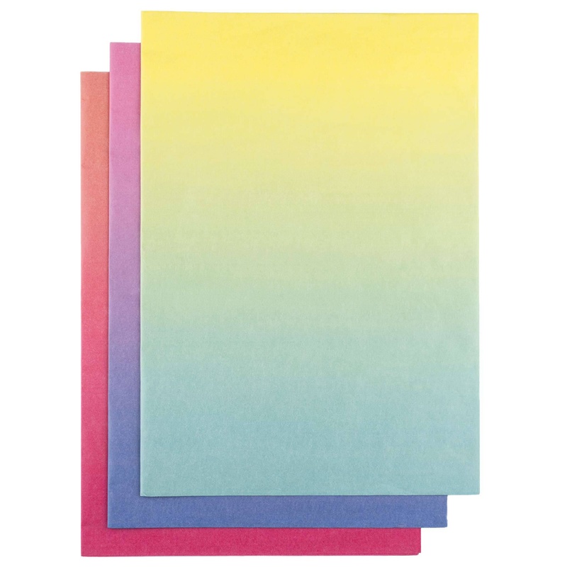 Bastelpapier Blumenseide-Rainbow (50X70cm) 30 Blatt von folia