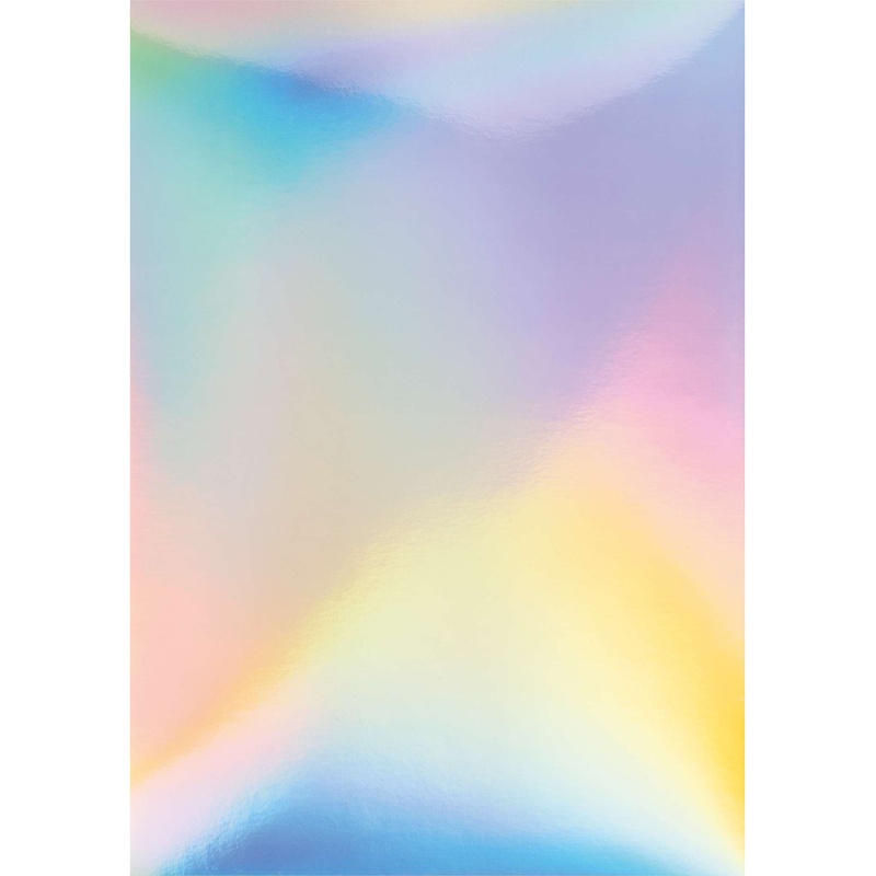 Bastelpapier Magic Rainbow Paper (50X70cm) 10 Bogen In Silber von folia