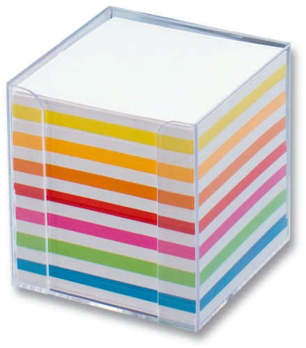 Folia 9903 Zettelboxen, Zettelspiesser, Kartenständer, Briefständer 9.5 x 9.5 x 9.5 glasklar von Baker Ross