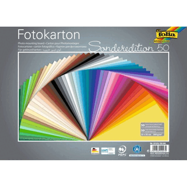 Folia Fotokarton - 25 x 35 cm 50 Bogen sortiert. Folia Fotokarton - 25 x 35 cm 50 Bogen sortiert. von folia