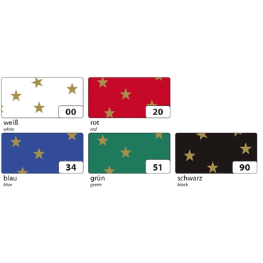 Folia Fotokarton -goldene Sterne- - 50x70cm sortiert. von folia