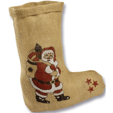 Folia Nikolausstrumpf - 20 x 30 cm bedruckt natur von folia