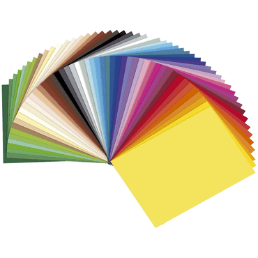 Folia Tonpapier - 25 x 35 cm 50 Bogen sortiert. von folia