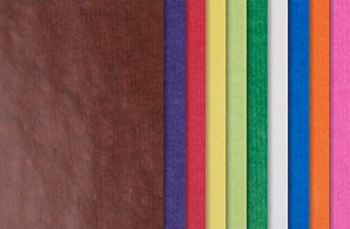 Folia Transparentpapier (Drachenpapier) 42g/m², 50x70cm, 100 Bogen gerollt, farbig sortiert von folia