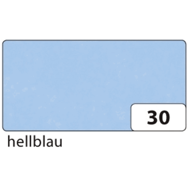 Folia Transparentpapier - 42g 70 x 100 cm gefalzt 25 Bogen hellblau von folia