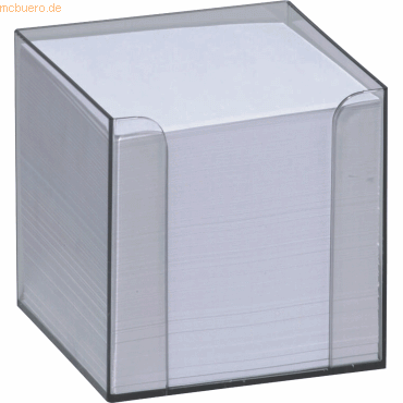Folia Zettelbox 9,5x9,5x9,5cm glasklar gefüllt von folia