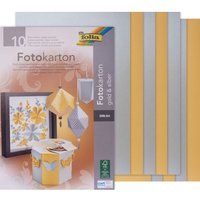 Fotokarton-Block Gold/Silber matt, DIN A4 Fotokarton-Block Gold/Silber matt, DIN A4 von folia