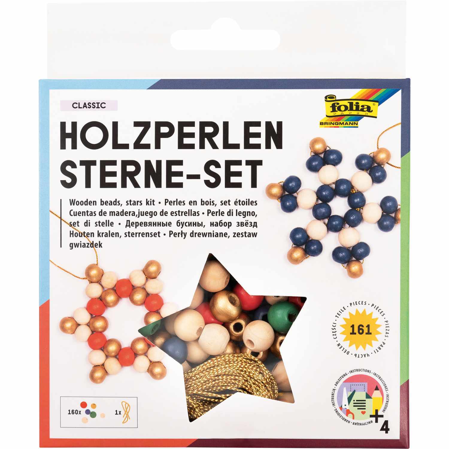 Holzperlen Stern-Set classic Holzperlen Stern-Set classic von folia