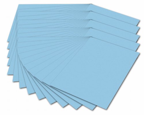 folia 614/50 30 - Fotokarton DIN A4, 300 g/qm, 50 Blatt, himmelblau - zum Basteln und kreativen Gestalten von Karten, Fensterbildern und für Scrapbooking von folia
