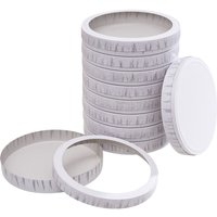 Laternenböden/deckel "Groß", 10 Paar von folia