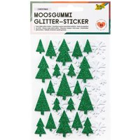 Moosgummi Glitter-Sticker - Winter von folia