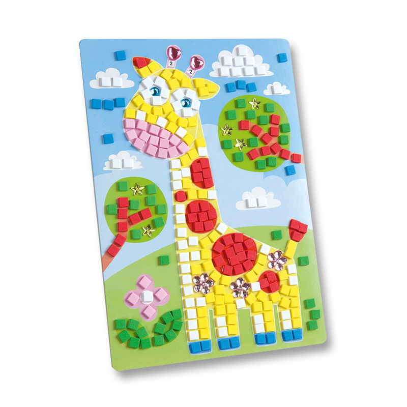 Moosgummi-Mosaik Giraffe 405-Teilig In Bunt von folia