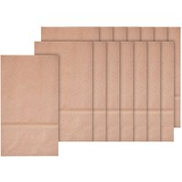 Papiertüten mit Blockboden aus Kraftpapier, 15 Stück - 17,5 x 10 x 5,5 cm von folia