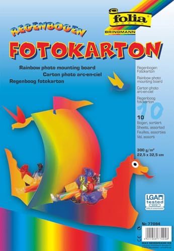 Regenbogenfotokarton 300g 4/4 von folia