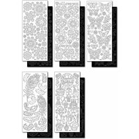 Reliefsticker-Set "Schwarz und Weiß", Ganzjahr von folia