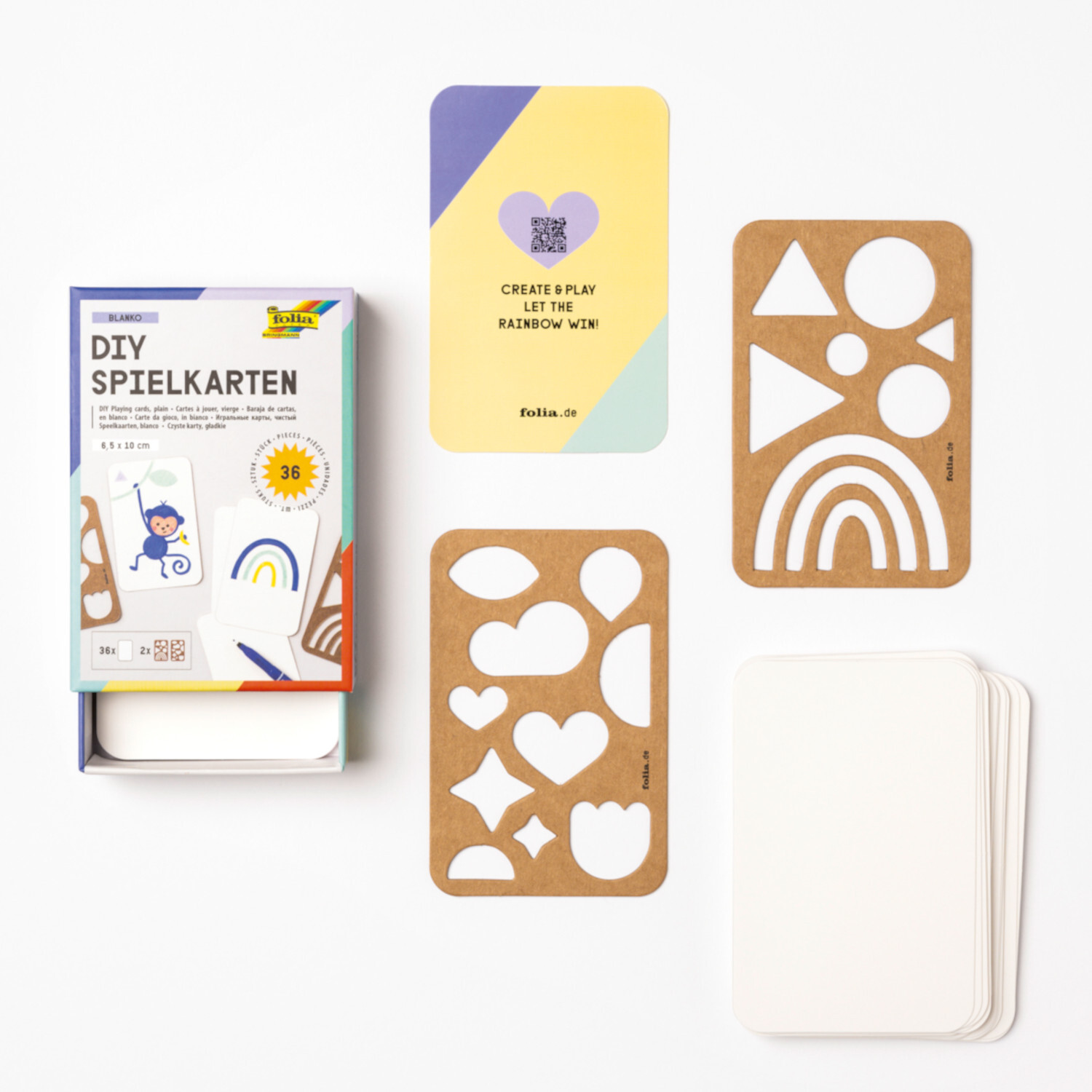 Spielkarten zum Gestalten 6,5x10cm Spielkarten zum Gestalten 6,5x10cm von folia