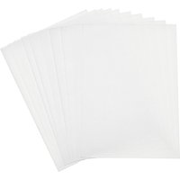 Transparentpapier, 10 Blatt - Weiß von Weiß