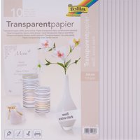 Transparentpapier, 10 Blatt - Weiß von folia