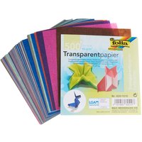 Transparentpapier-Faltblätter "10 x 10 cm", 500 Blatt Transparentpapier-Faltblätter "10 x 10 cm", 500 Blatt von folia