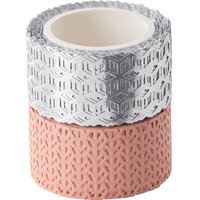 Washi-Dekor "Rosé/Silber" von folia