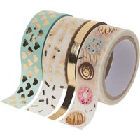 Washi Tape Set "Hot Foil", Mint/Gold Washi Tape Set "Hot Foil", Mint/Gold von folia