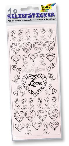folia 1212 - Relief Sticker, Pastell Set, pastellfarben sortiert, 10 Blatt - ideal zum Verzieren von Grußkarten, Bastelarbeiten, Scrapbooking folia 1212 - Relief Sticker, Pastell Set, pastellfarben sortiert, 10 Blatt - ideal zum Verzieren von Grußkarten, Bastelarbeiten, Scrapbooking von folia