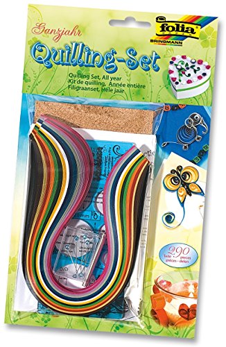 folia Quilling Set Ganzjahr, 290-teilig von folia