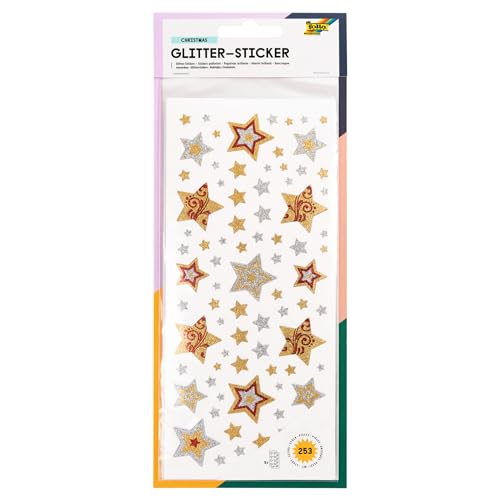 folia 1452 - Glitter Sticker Christmas - hochwertige Sticker mit mehrfarbigen Glittermotiven folia 1452 - Glitter Sticker Christmas - hochwertige Sticker mit mehrfarbigen Glittermotiven von folia