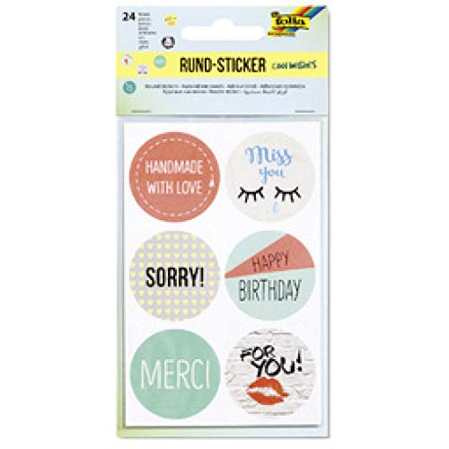 folia 1523 Rundsticker "Emojis" von folia