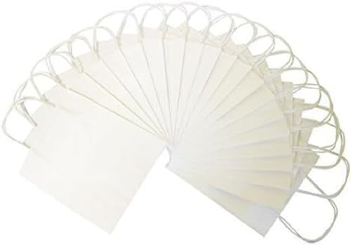 folia 21200 - Papiertüten aus Kraftpapier, Geschenktüten, 20 Stück, ca. 12 x 5,5 x 15 cm, weiß - zum Basteln, Verzieren und Verschenken folia 21200 - Papiertüten aus Kraftpapier, Geschenktüten, 20 Stück, ca. 12 x 5,5 x 15 cm, weiß - zum Basteln, Verzieren und Verschenken von folia